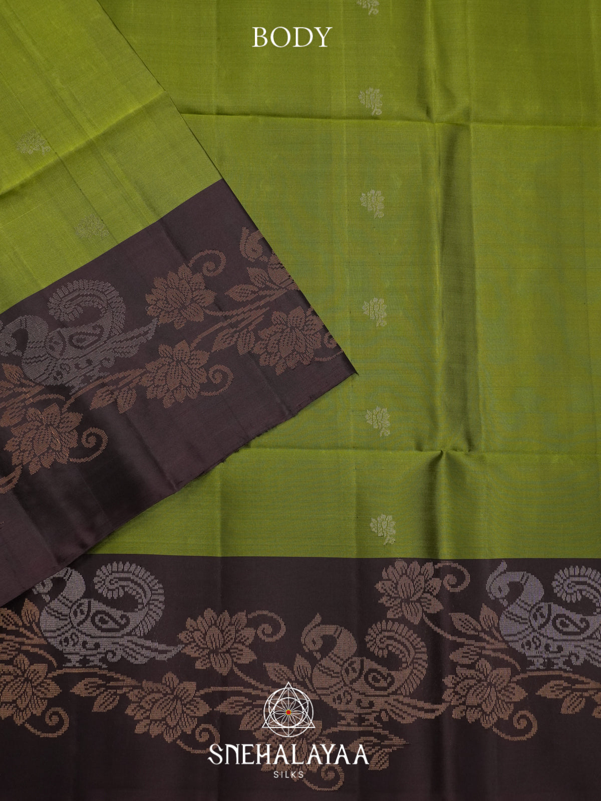 Mehendi Green Soft Silk Saree