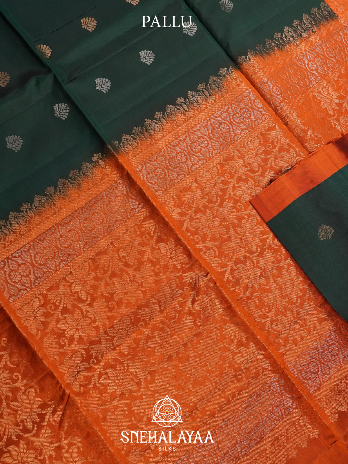 Bottle Green Soft Silk Saree