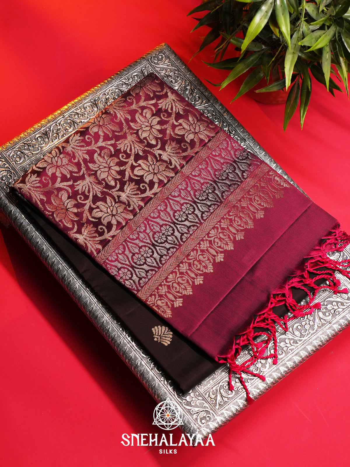 Brown Soft Silk Saree