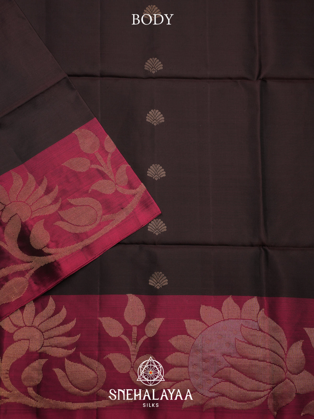 Brown Soft Silk Saree