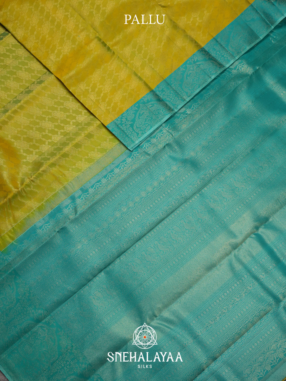 Chartreuse Green Kanjivaram Silk Saree