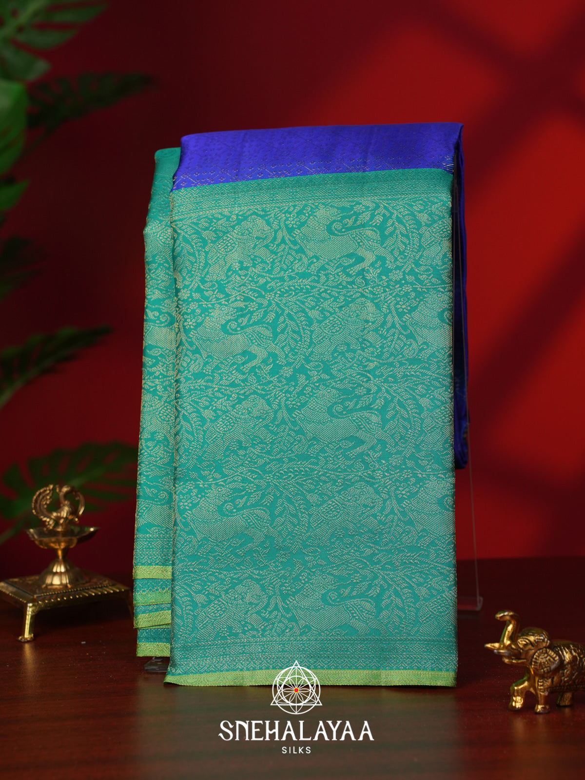 Royal Blue Kanjivaram Silk Saree