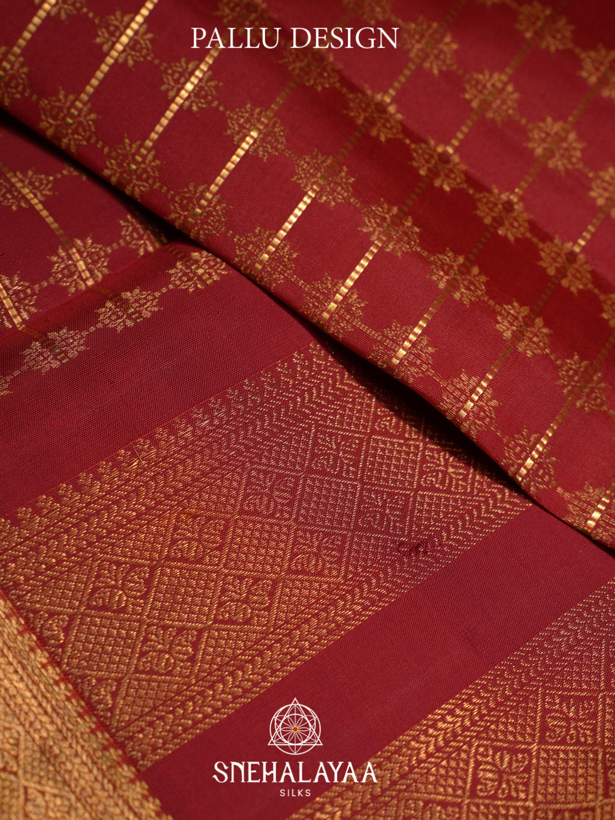 Maroon Kanjivaram Silk Saree