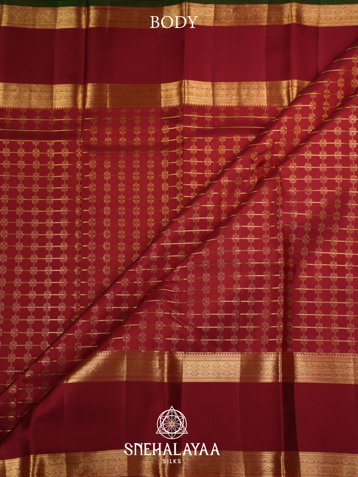 Maroon Kanjivaram Silk Saree