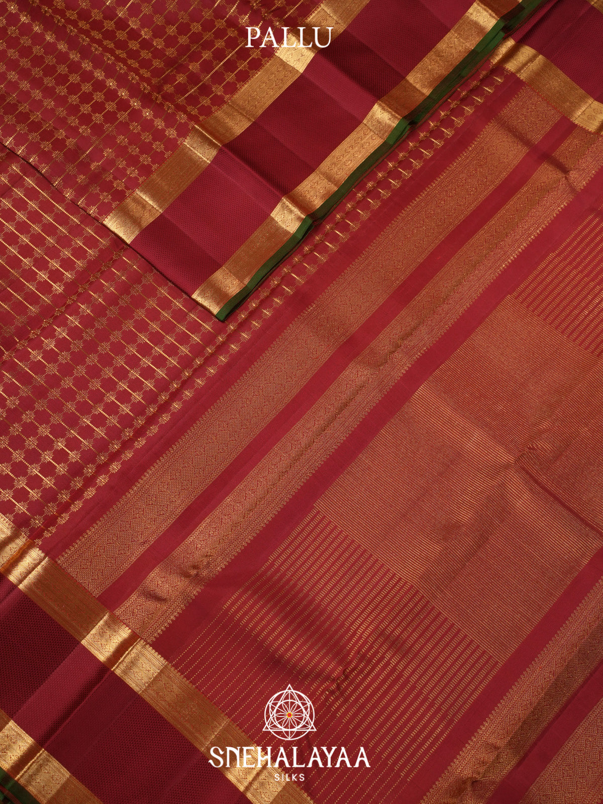 Maroon Kanjivaram Silk Saree