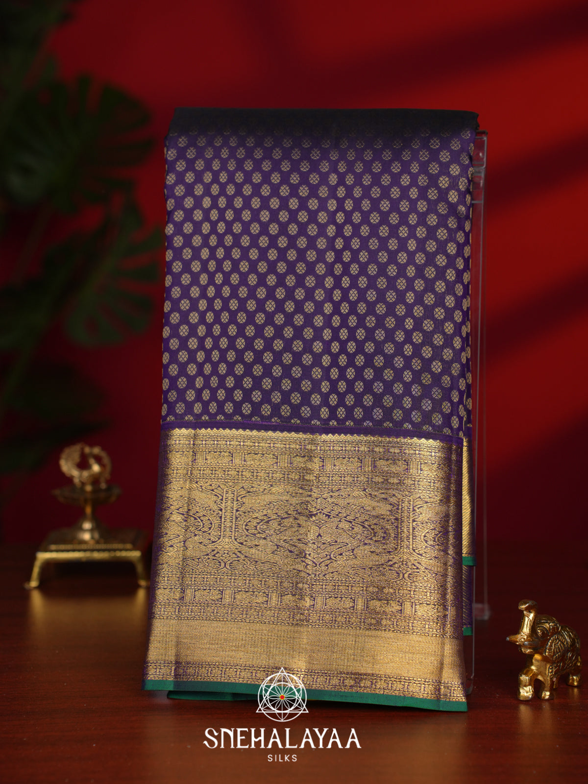 Purple Kanjivaram Silk Saree
