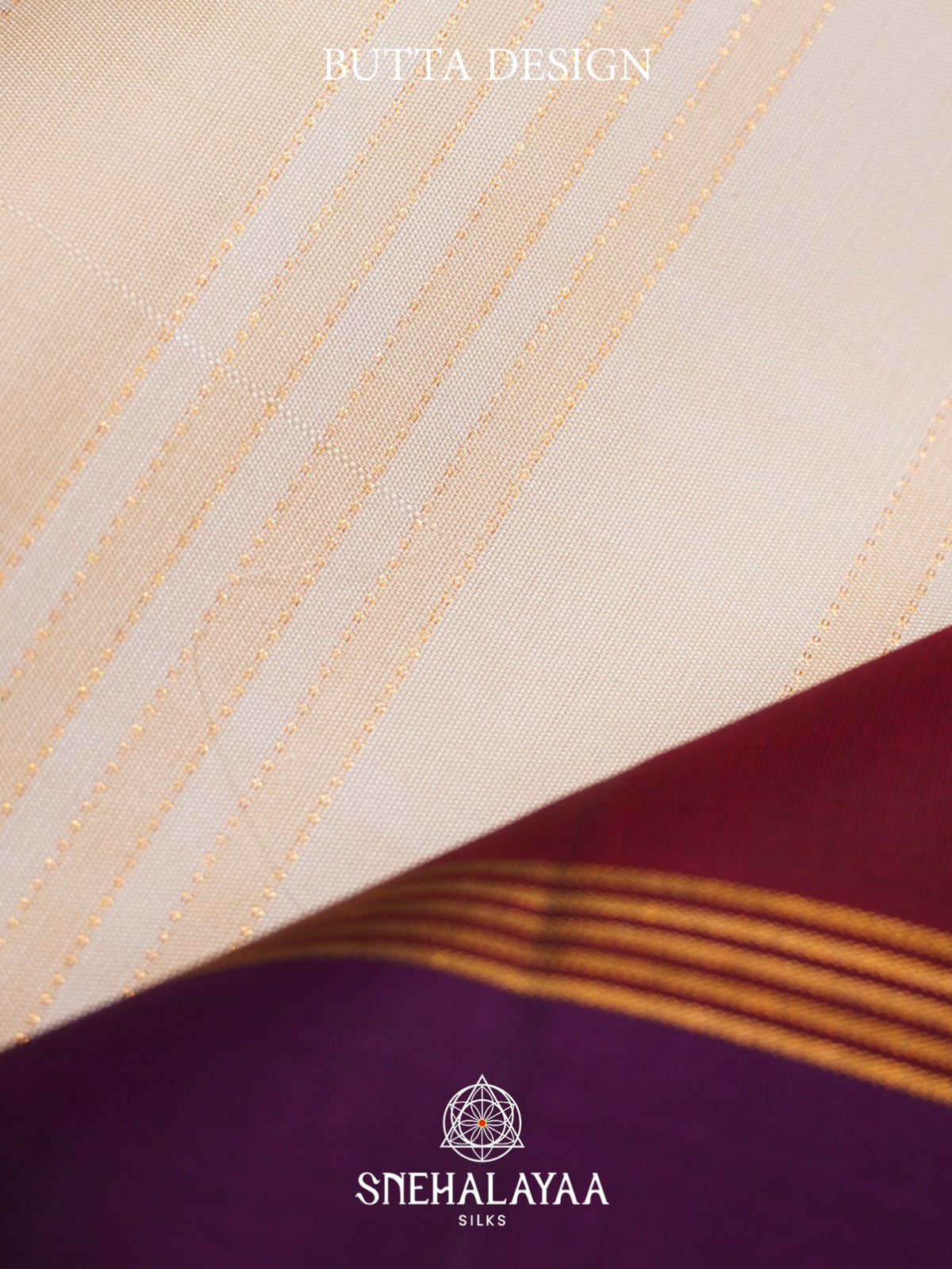 Cream Kanjivaram Silk Saree