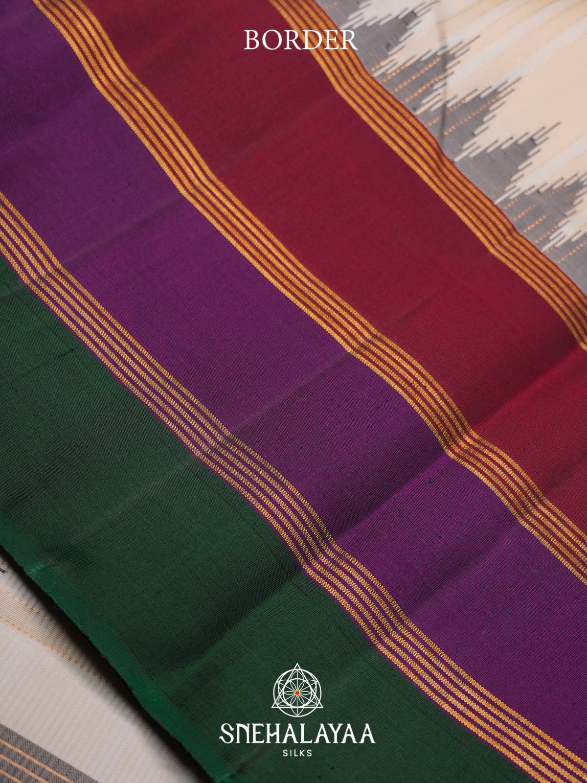 Cream Kanjivaram Silk Saree