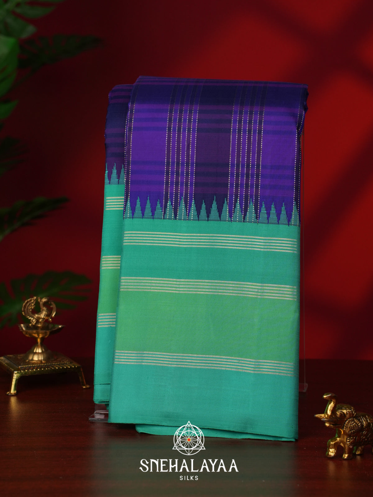 Purple Kanjivaram Silk Saree