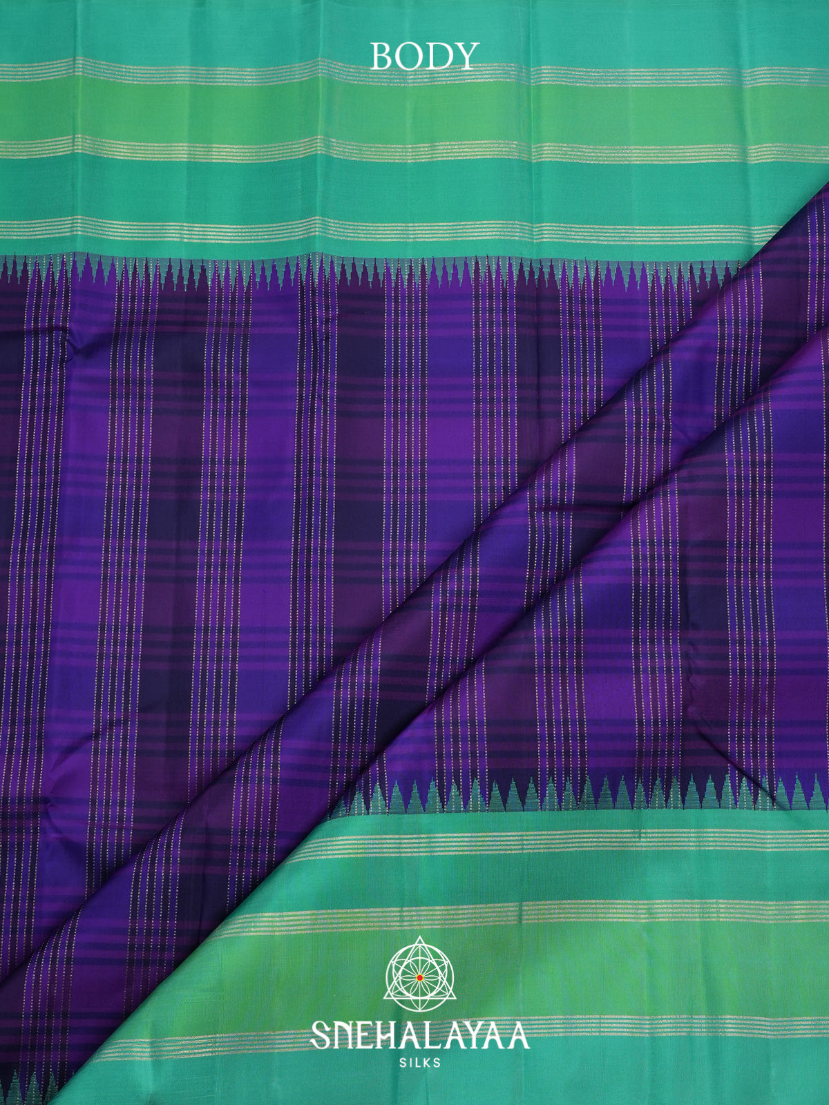 Purple Kanjivaram Silk Saree