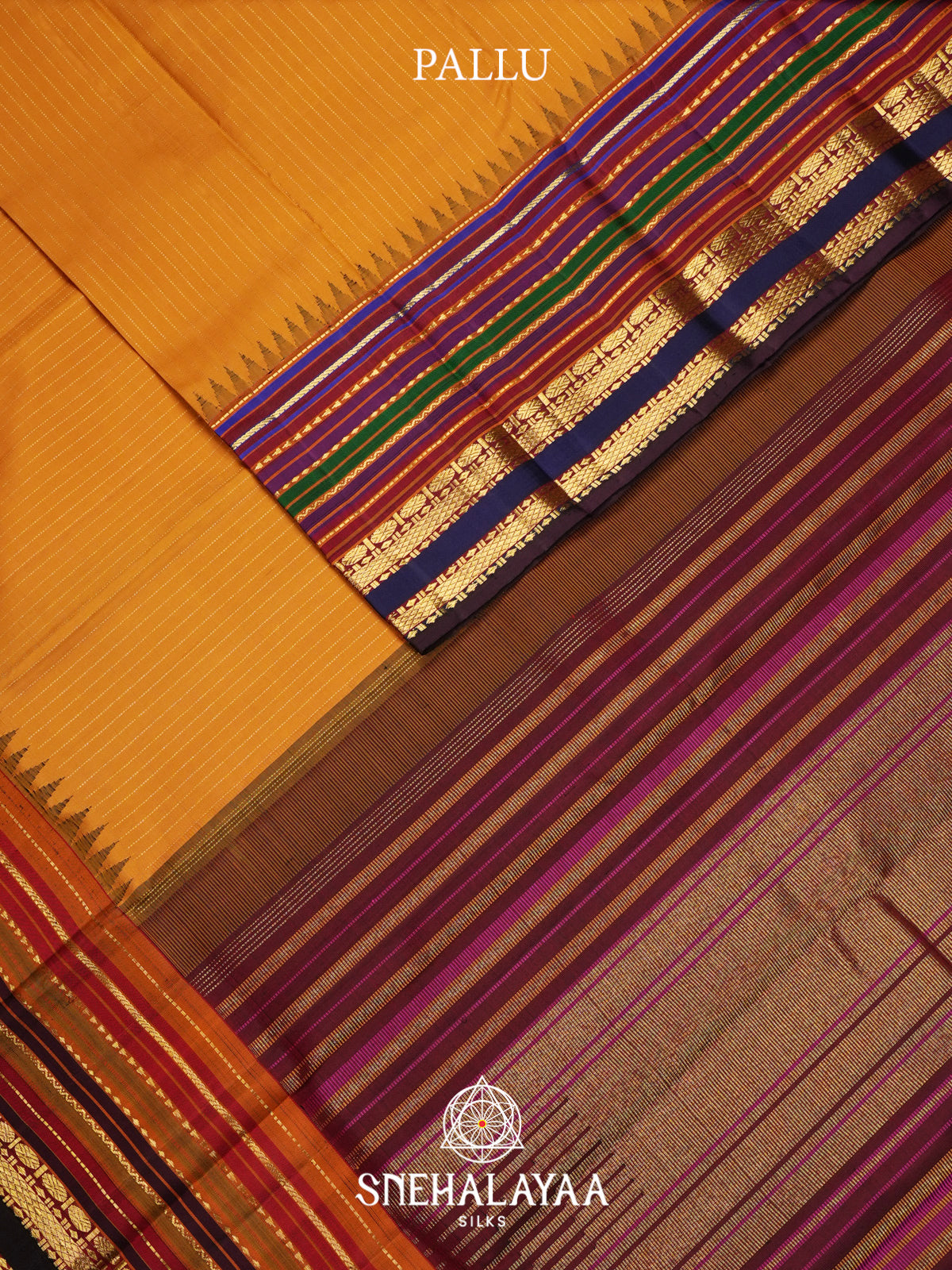 Mango Yellow Kanjivaram Silk Saree