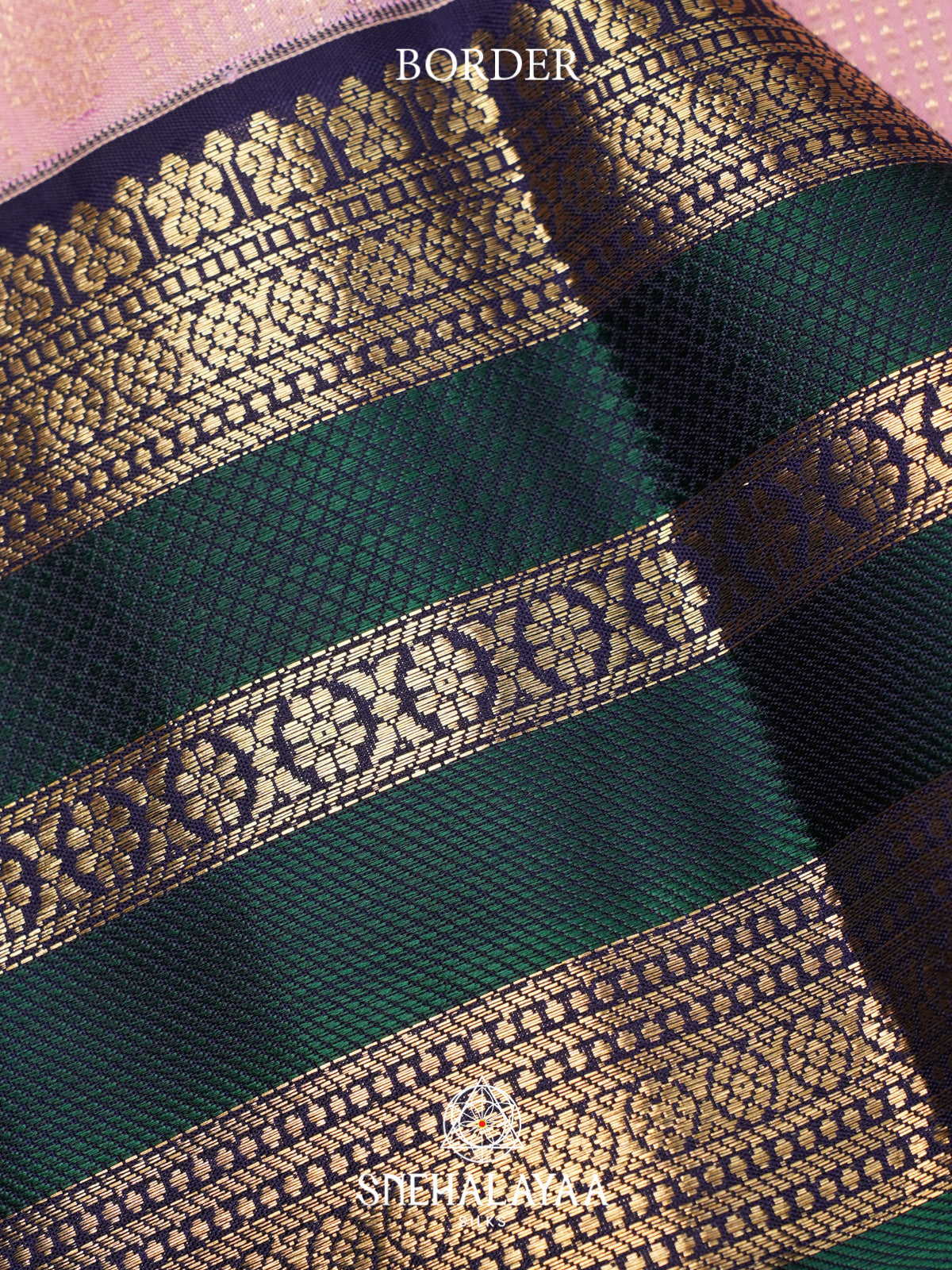 Pale Pink Kanjivaram Silk Saree