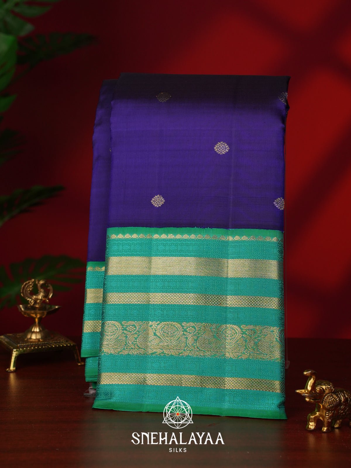 Purple Kanjivaram Silk Saree