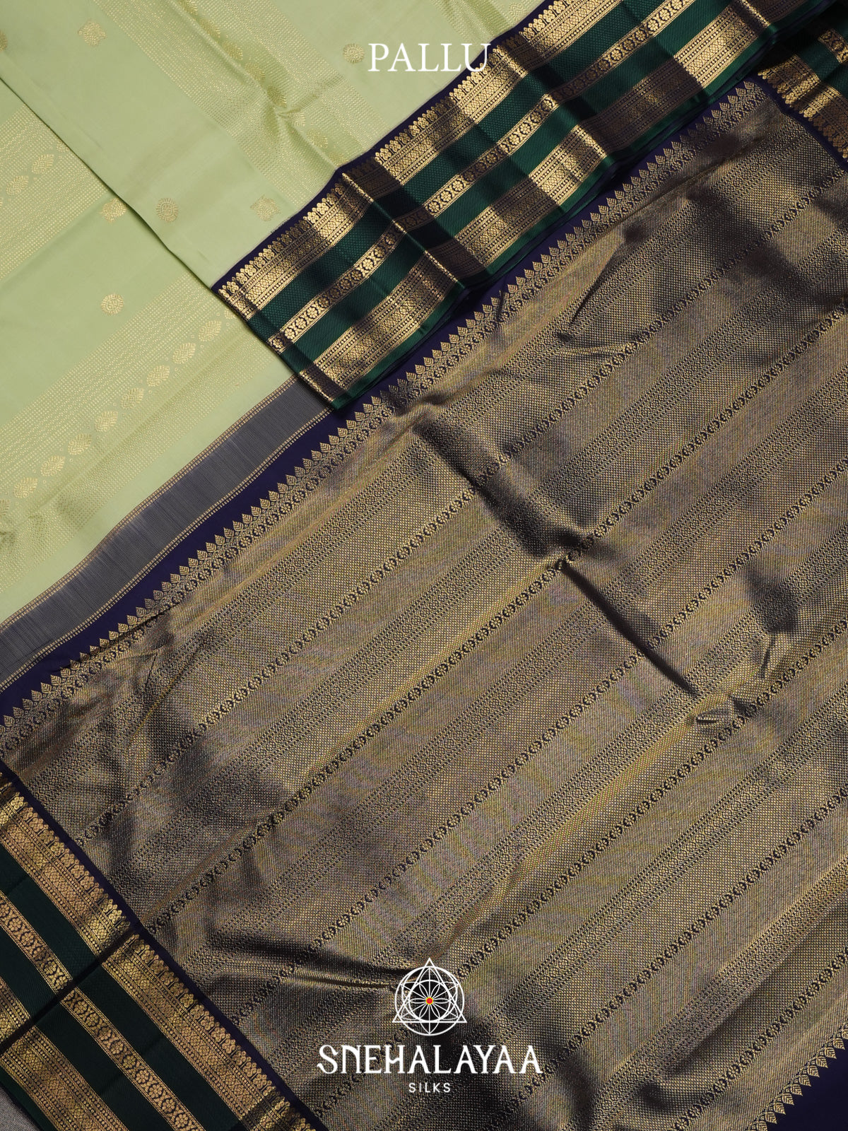 Pista Green Kanjivaram Silk Saree