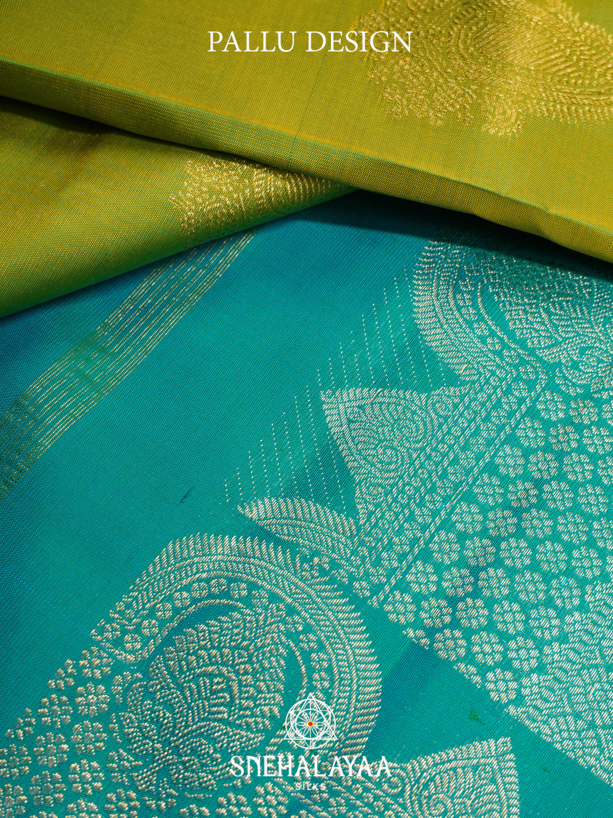 Lime Green Kanjivaram Silk Saree