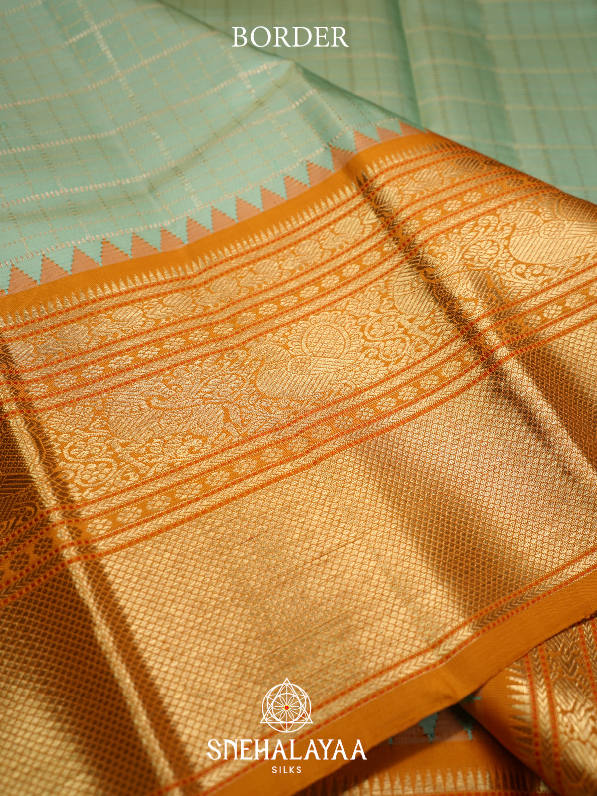 Pista Green Kanjivaram Silk Saree