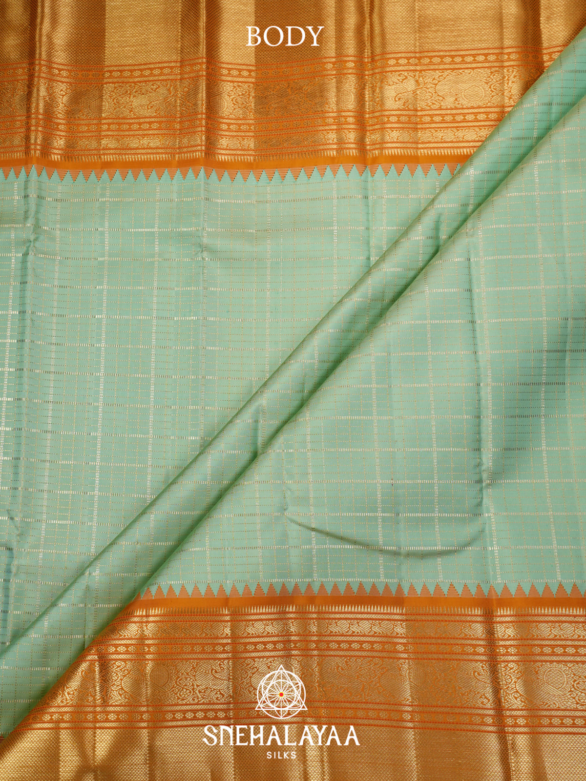 Pista Green Kanjivaram Silk Saree