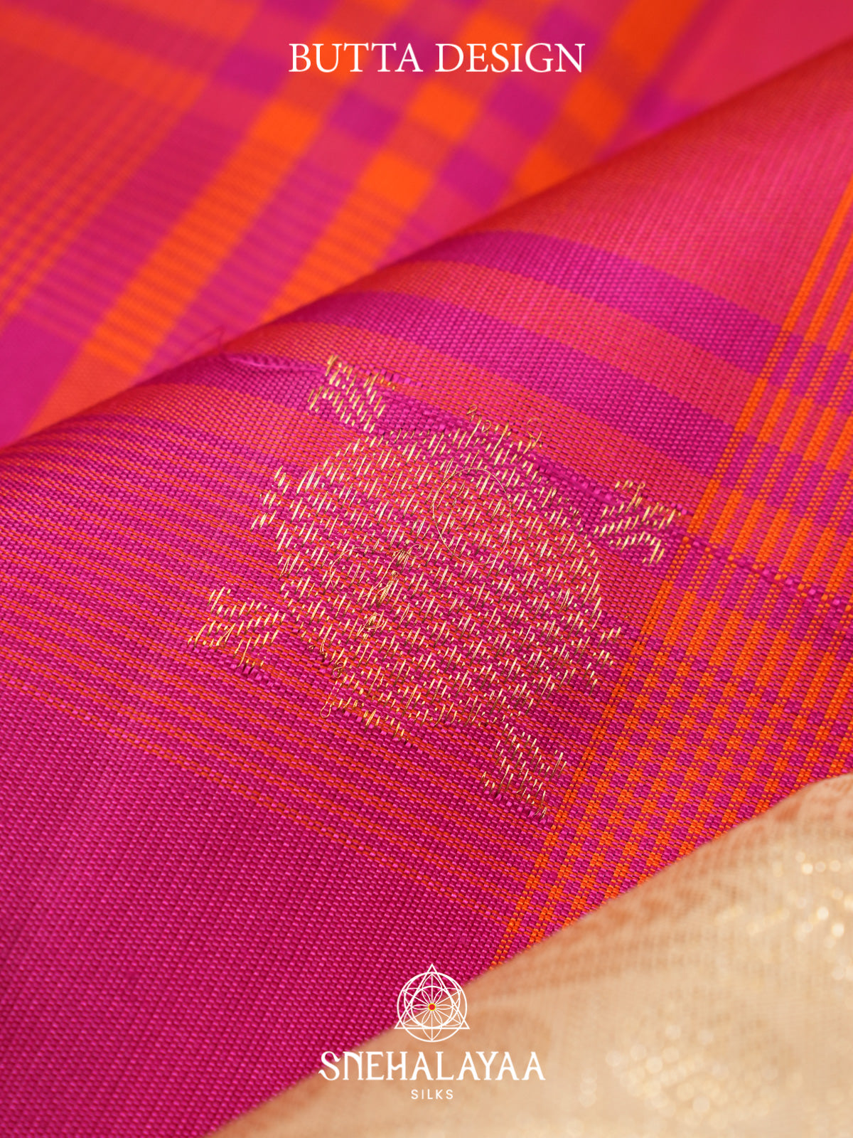 Orange Kanjivaram Silk Saree