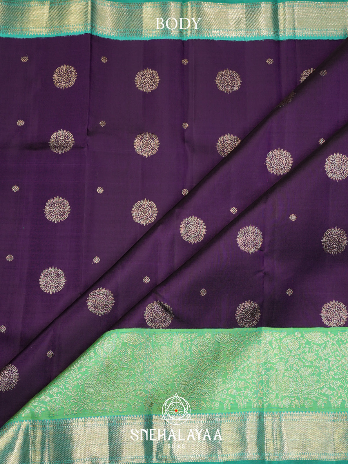Purple Kanjivaram Silk Saree