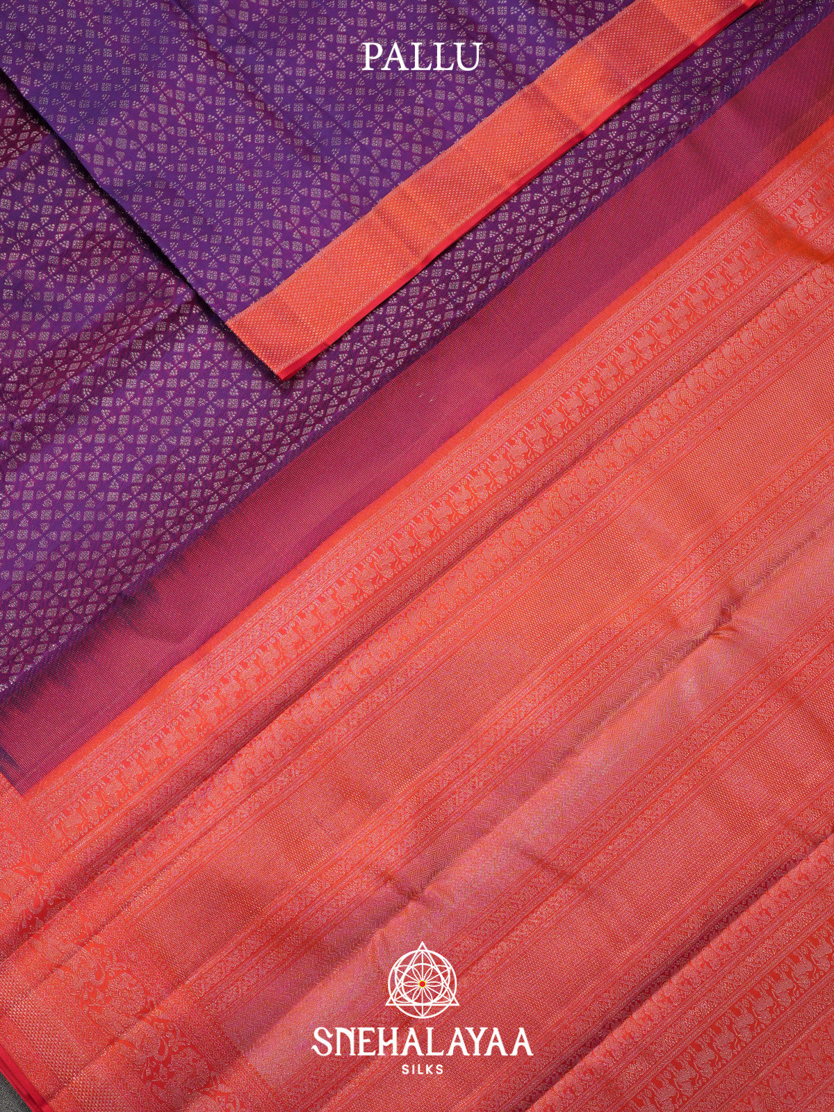 Purple Kanjivaram Silk Saree