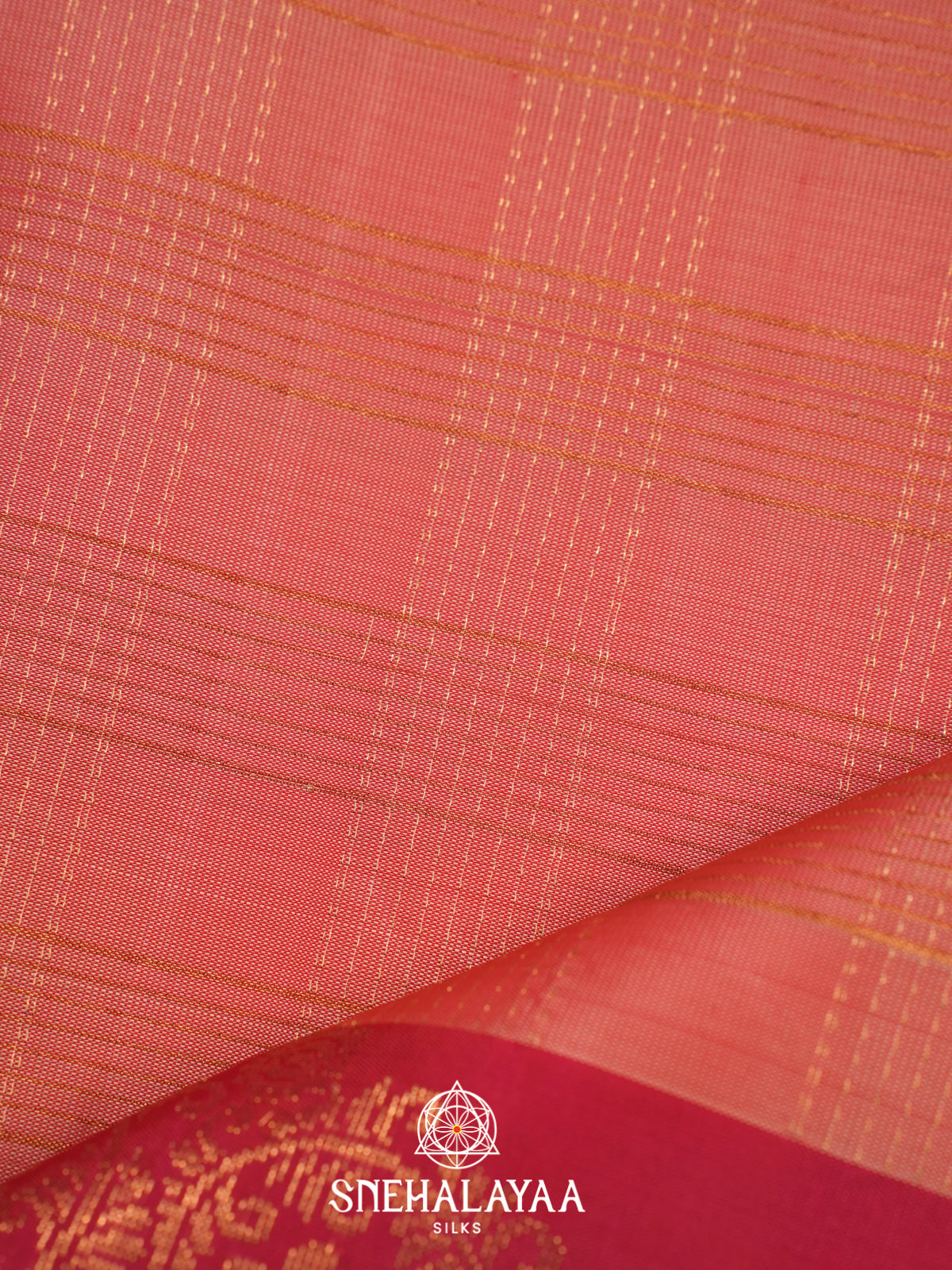 Peach Soft Silk Saree