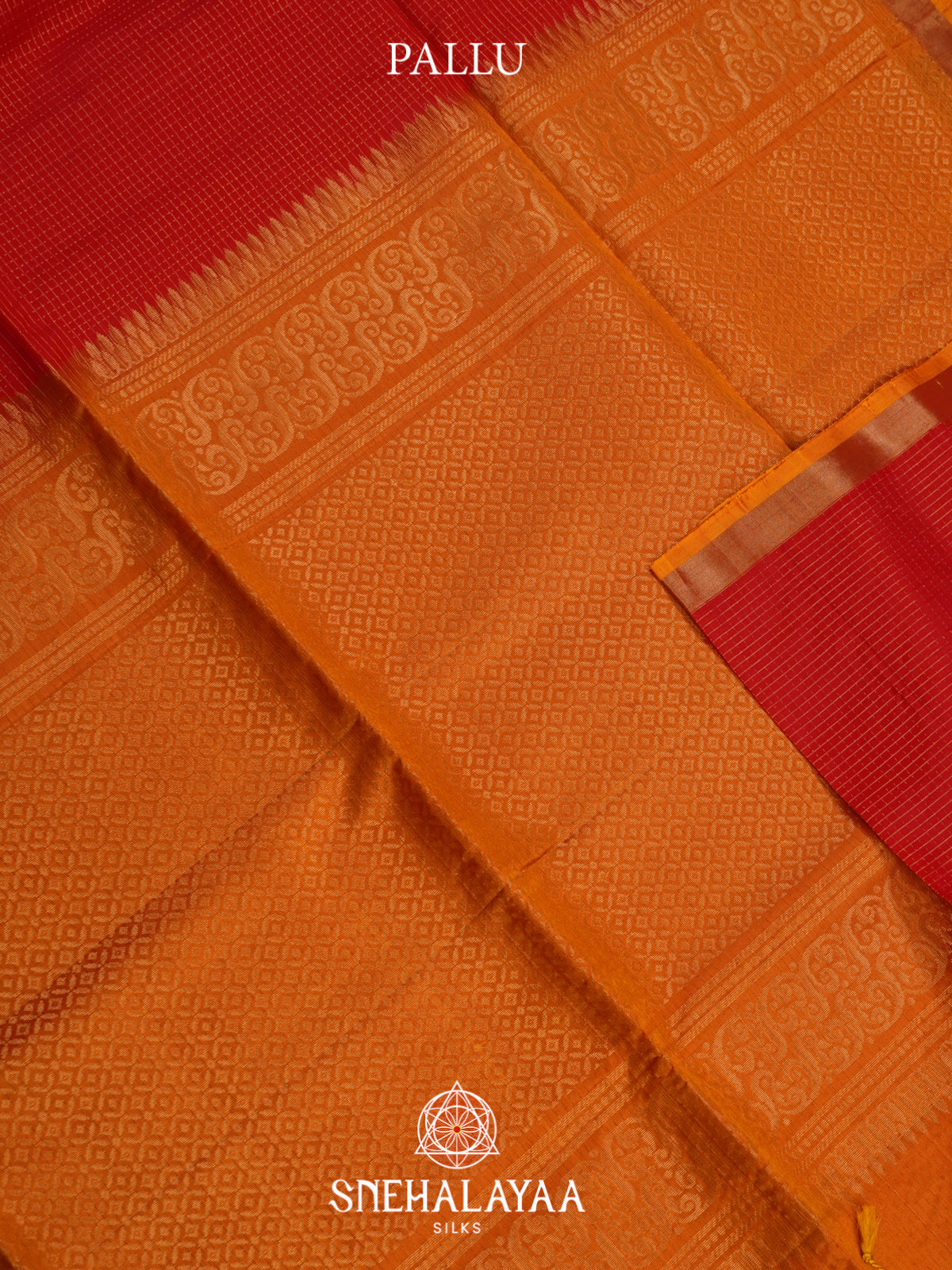 Red Soft Silk Saree