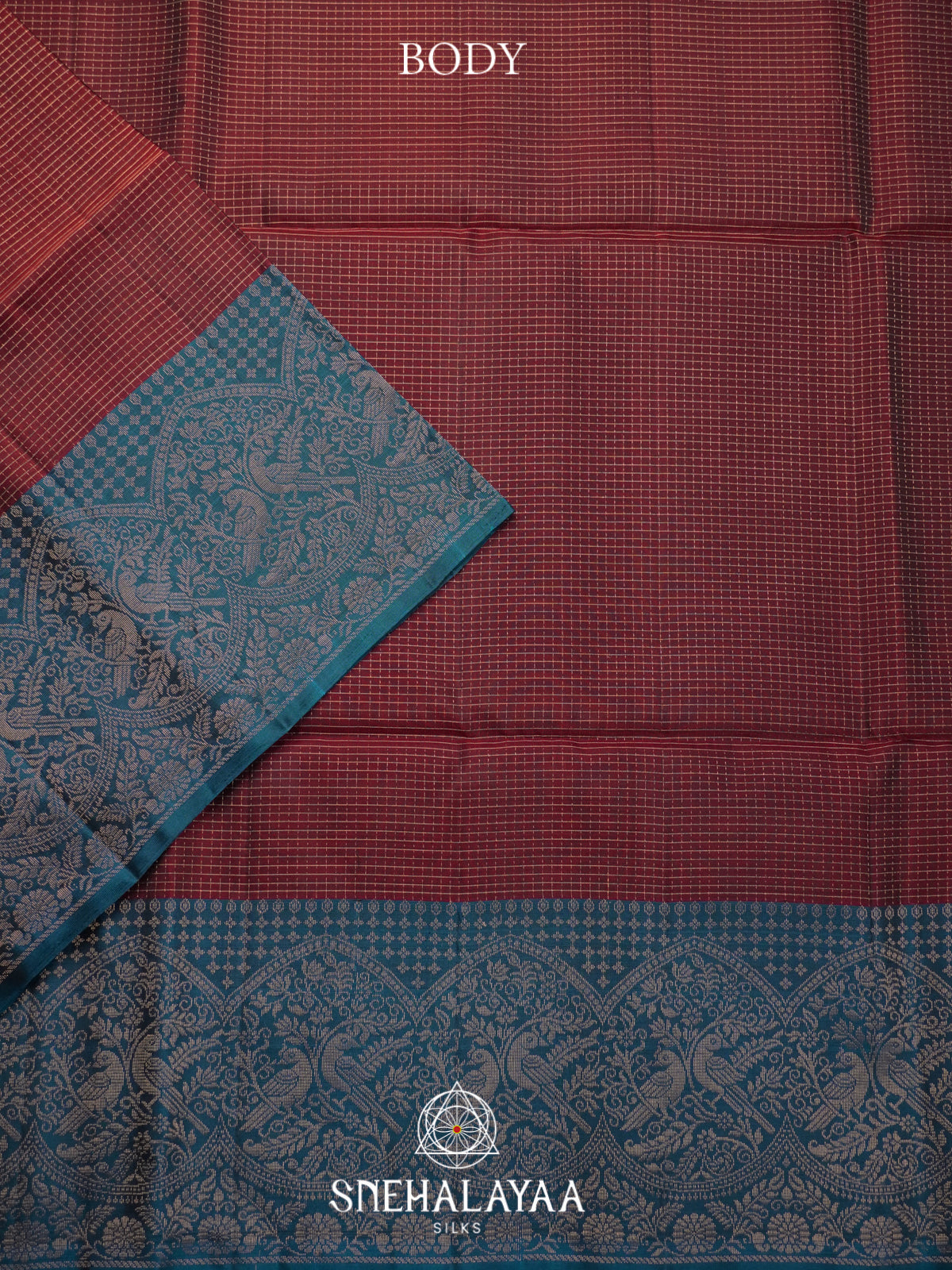 Maroon Soft Silk Saree