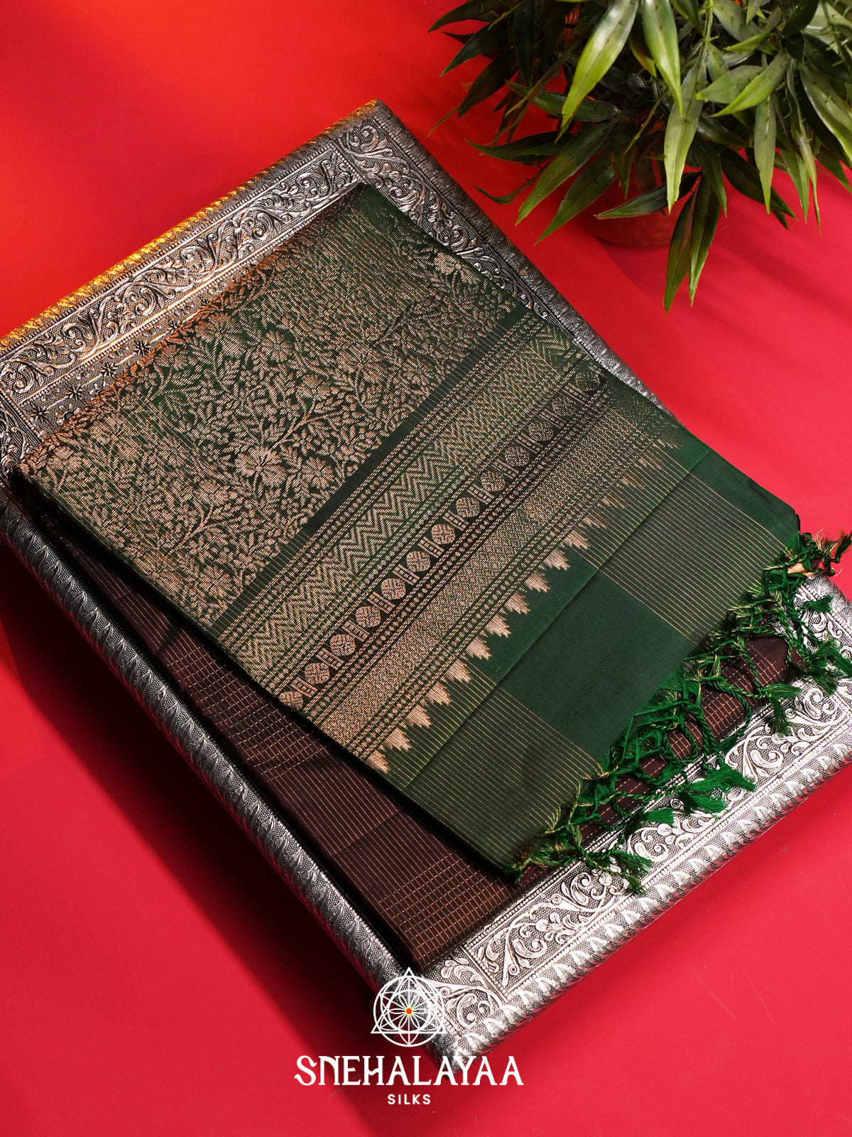 Brown Soft Silk Saree