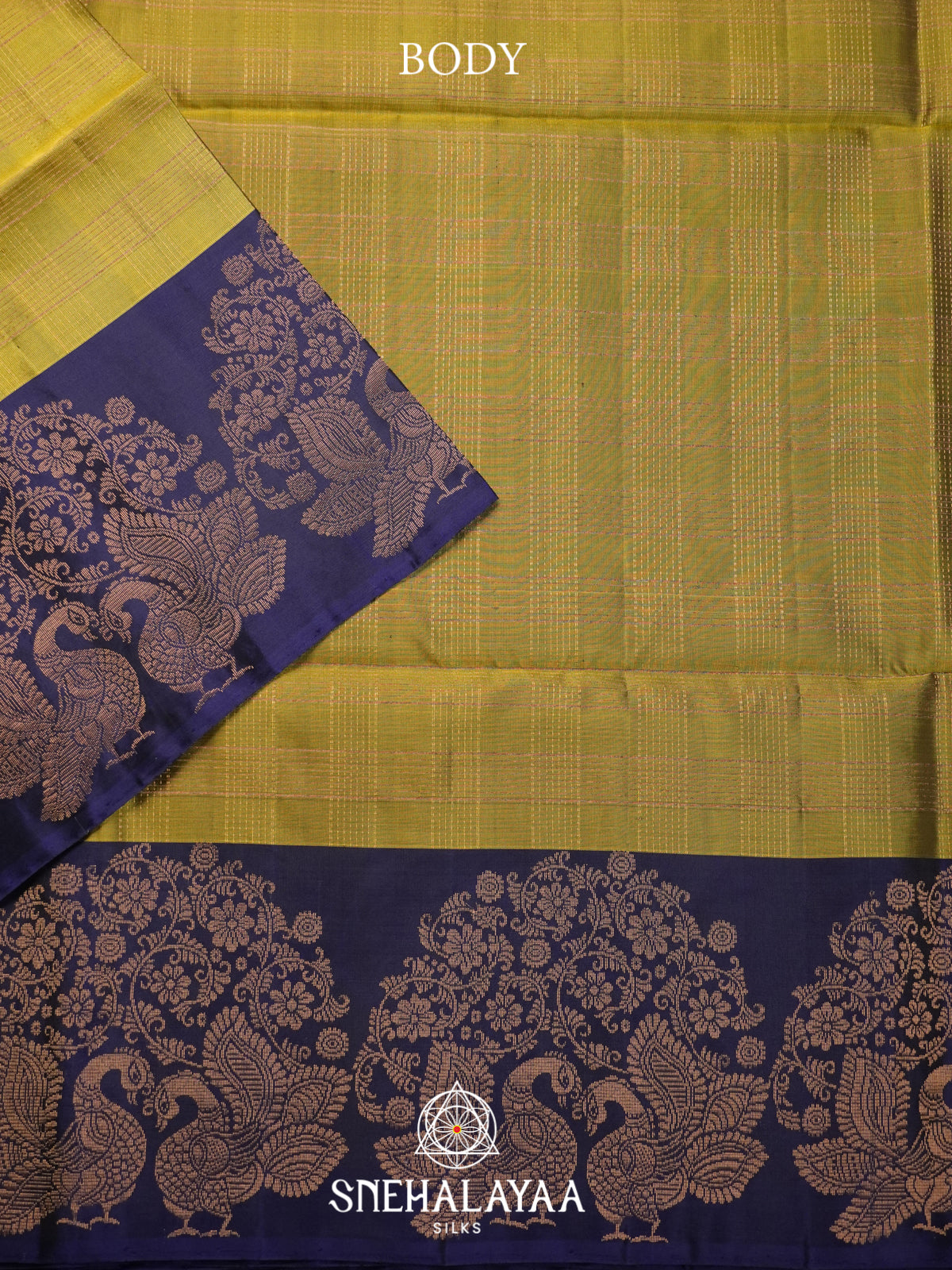 Lime Green Soft Silk Saree