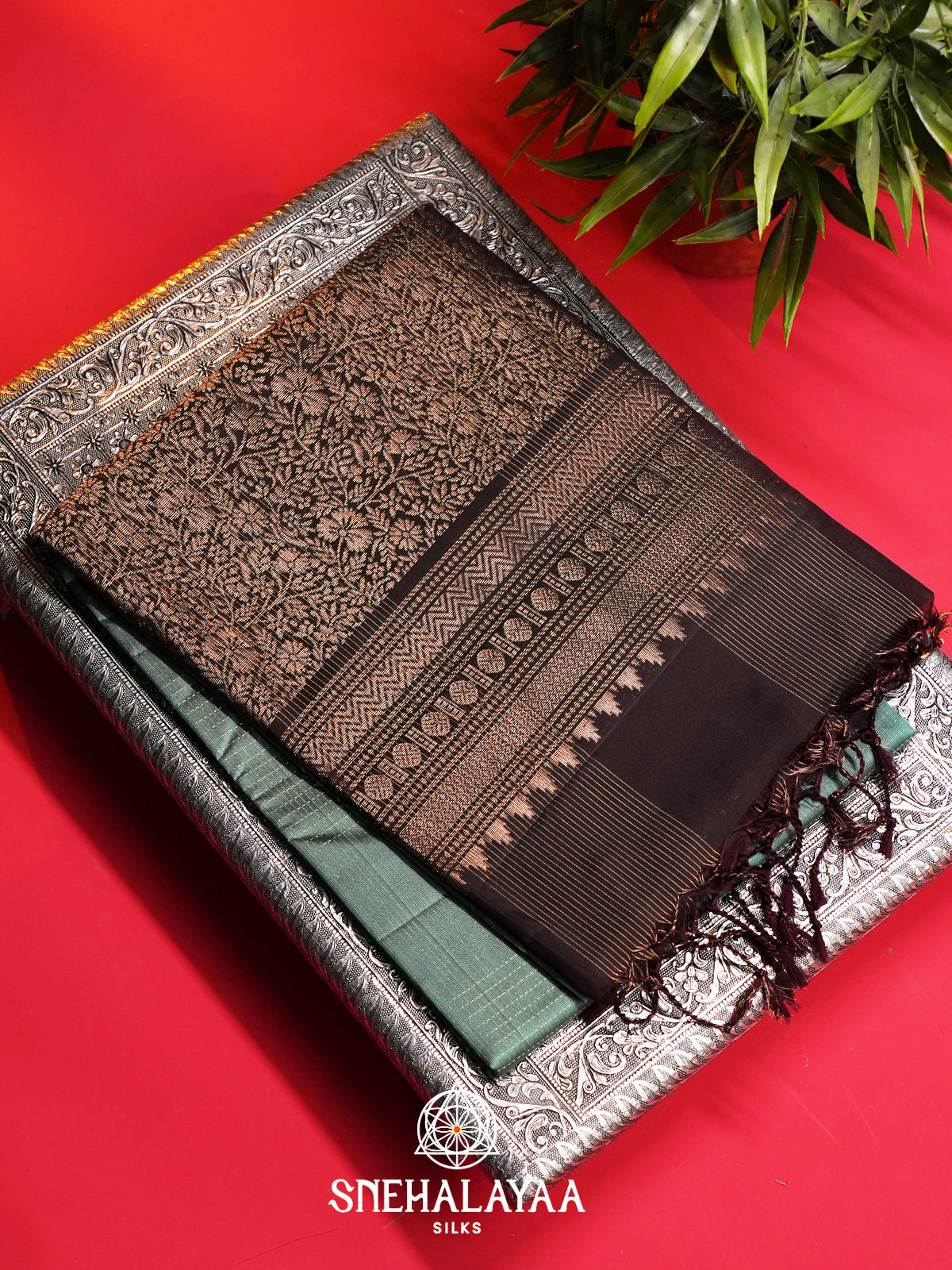 Teal Blue Soft Silk Saree