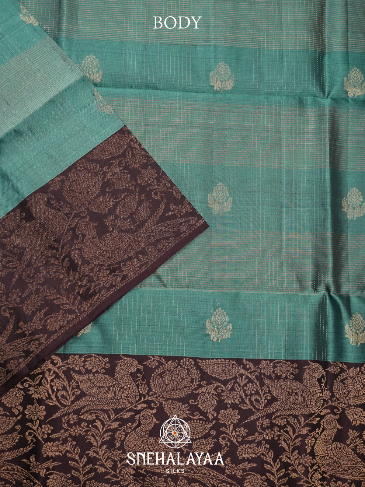 Teal Blue Soft Silk Saree