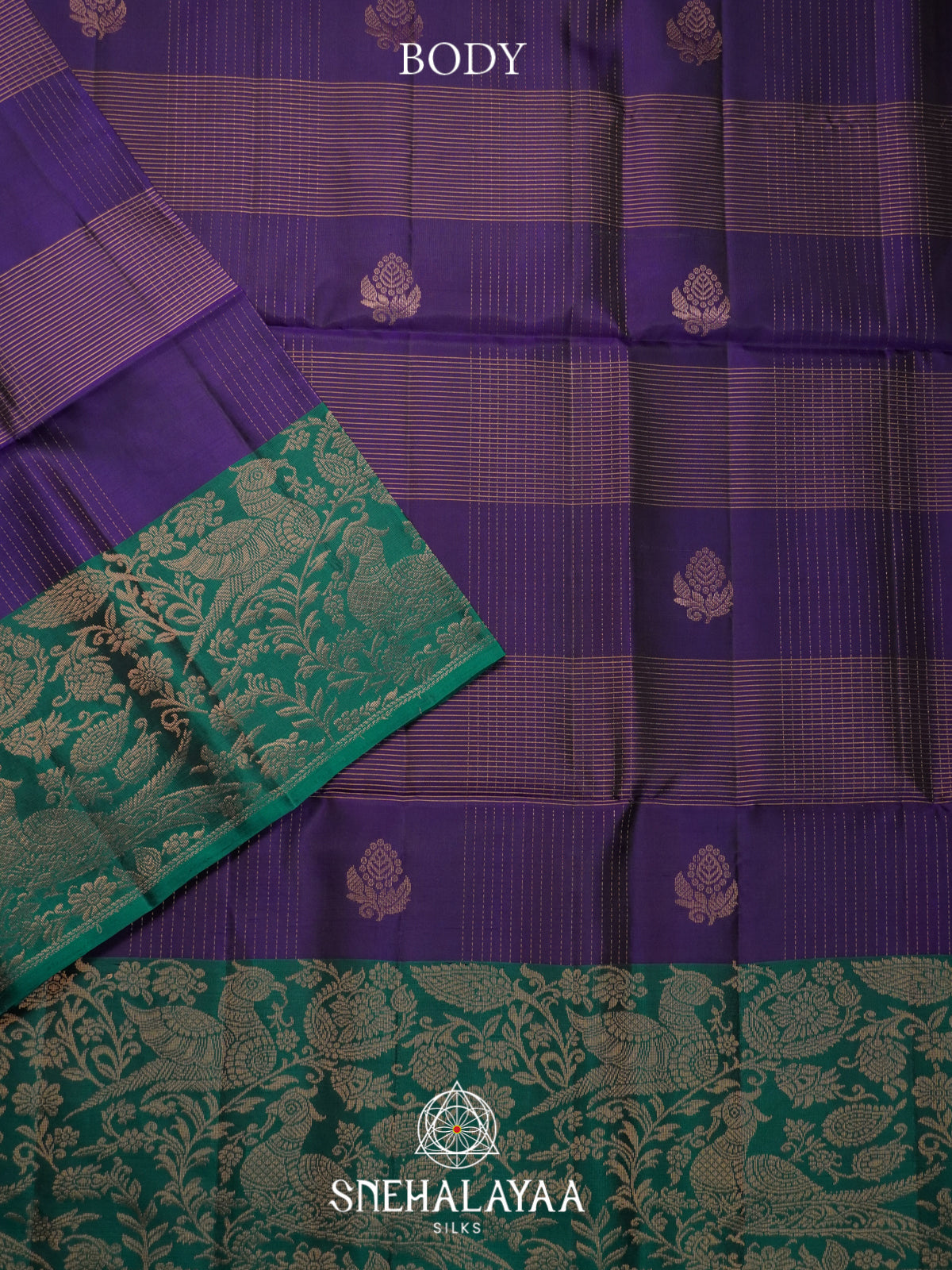 Royal Purple Soft Silk Saree