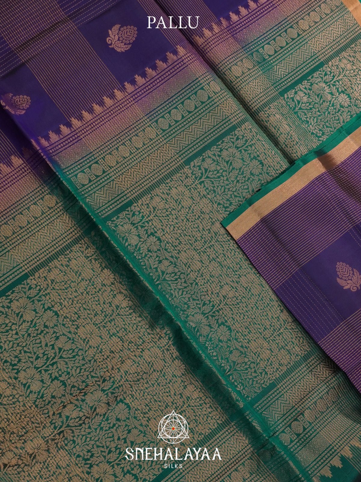 Royal Purple Soft Silk Saree