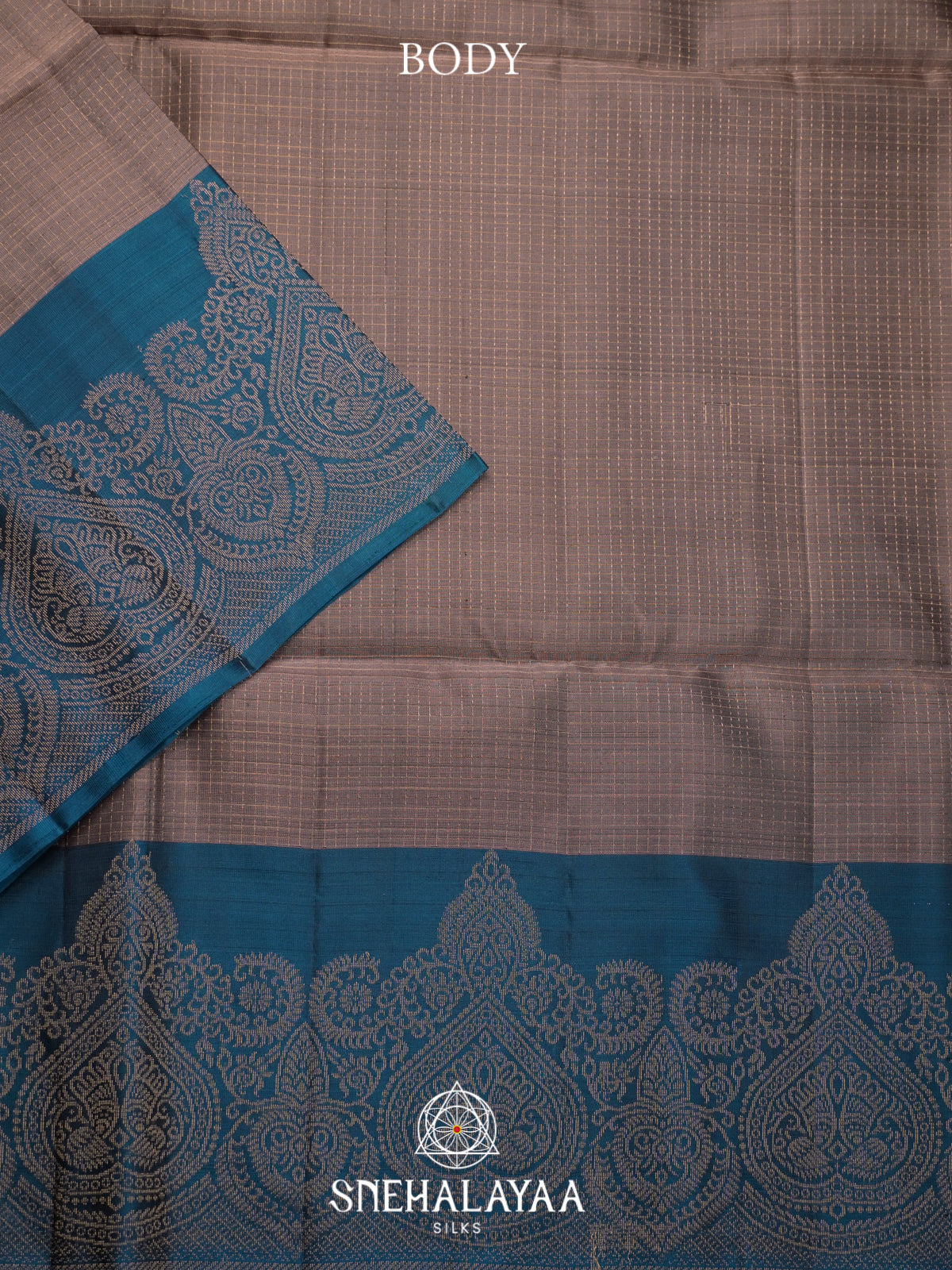 Dusty Taupe Soft Silk Saree