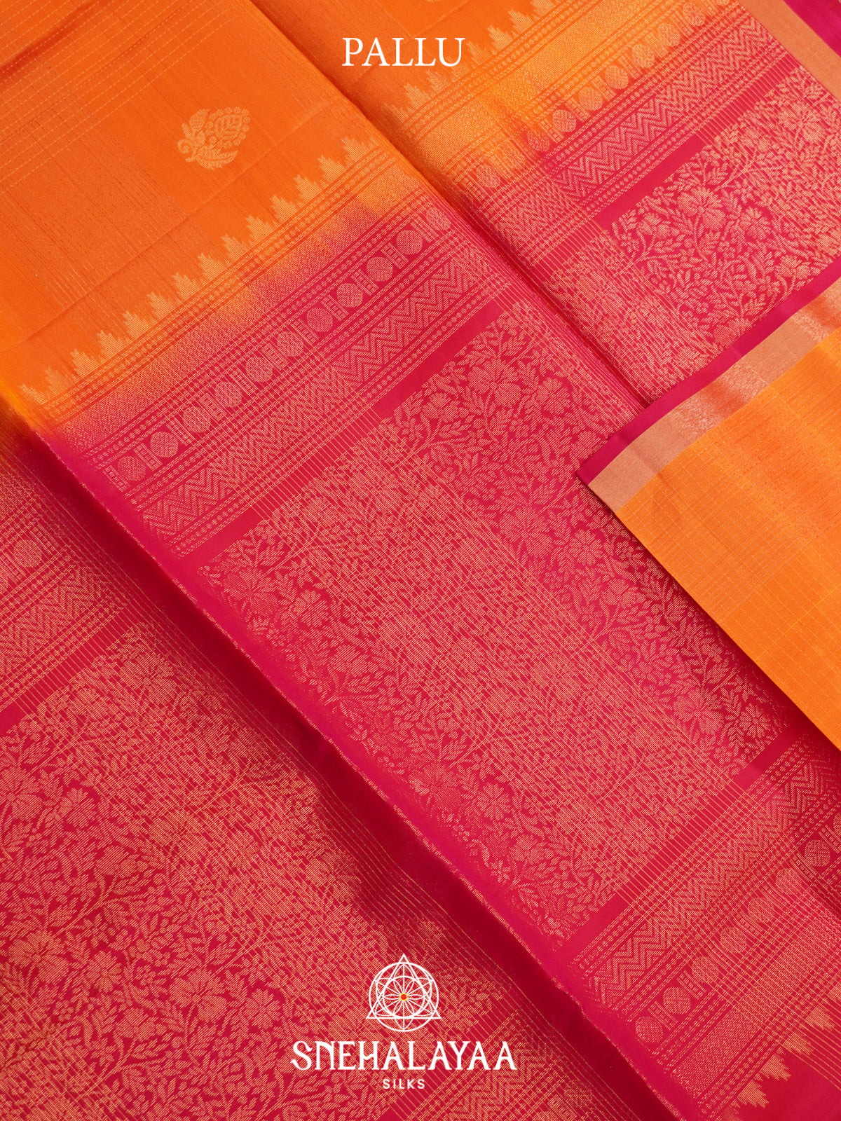 Orange Soft Silk Saree