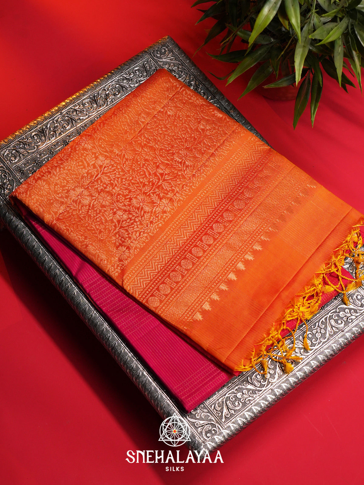 Pink Soft Silk Saree