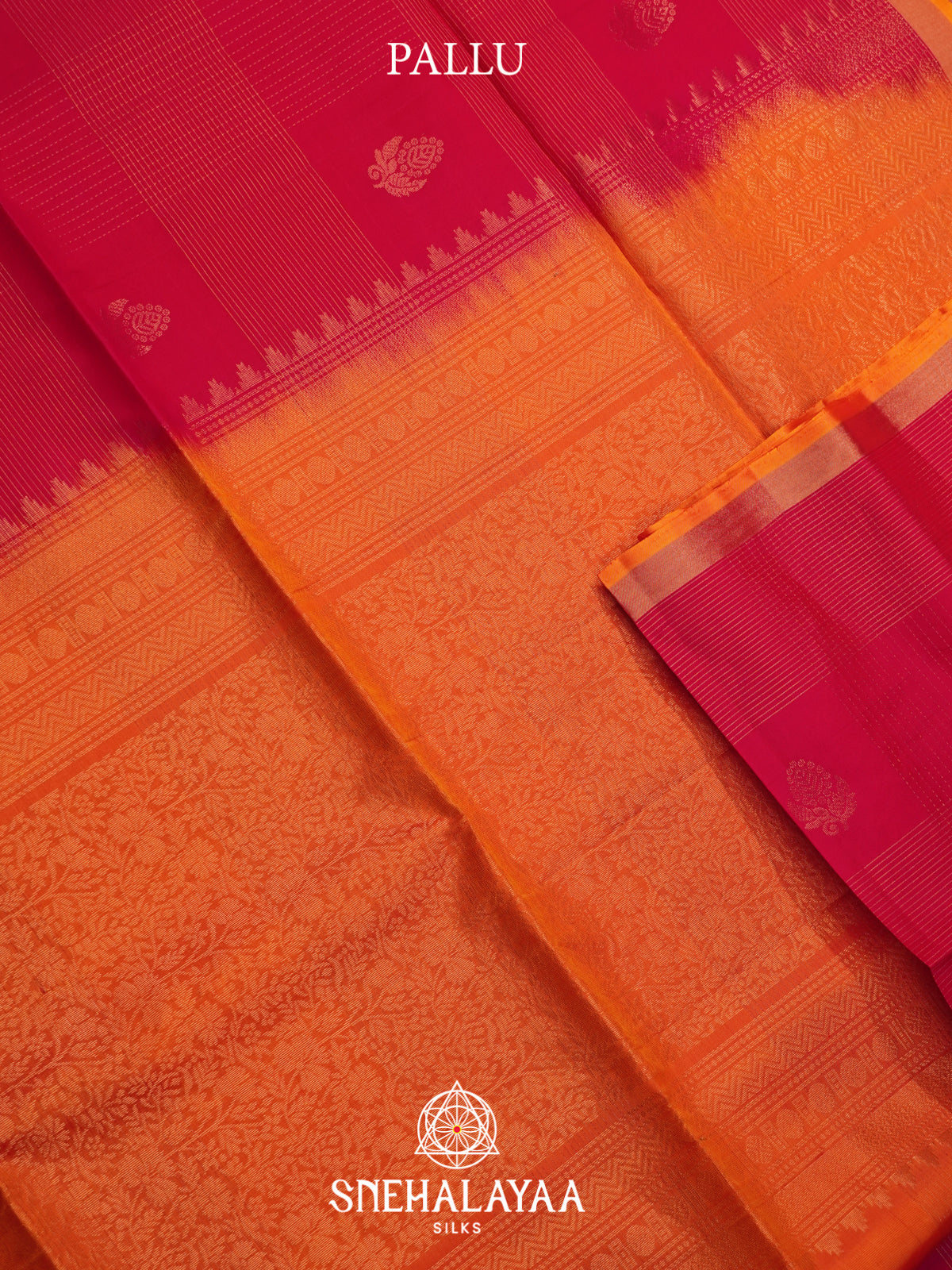 Pink Soft Silk Saree