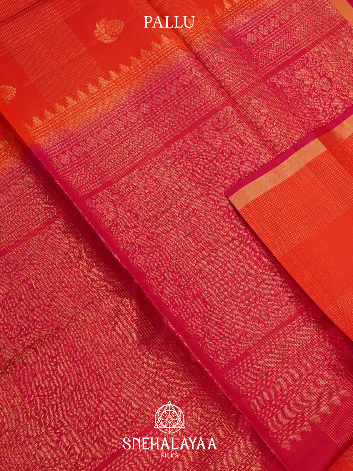 Orange Soft Silk Saree