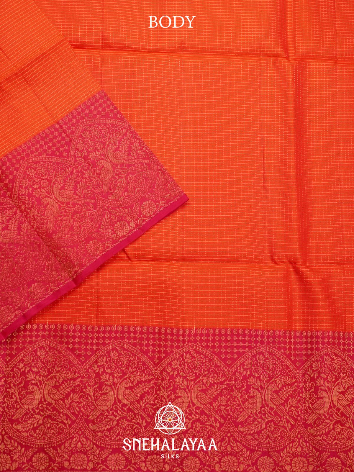 Orange Soft Silk Saree
