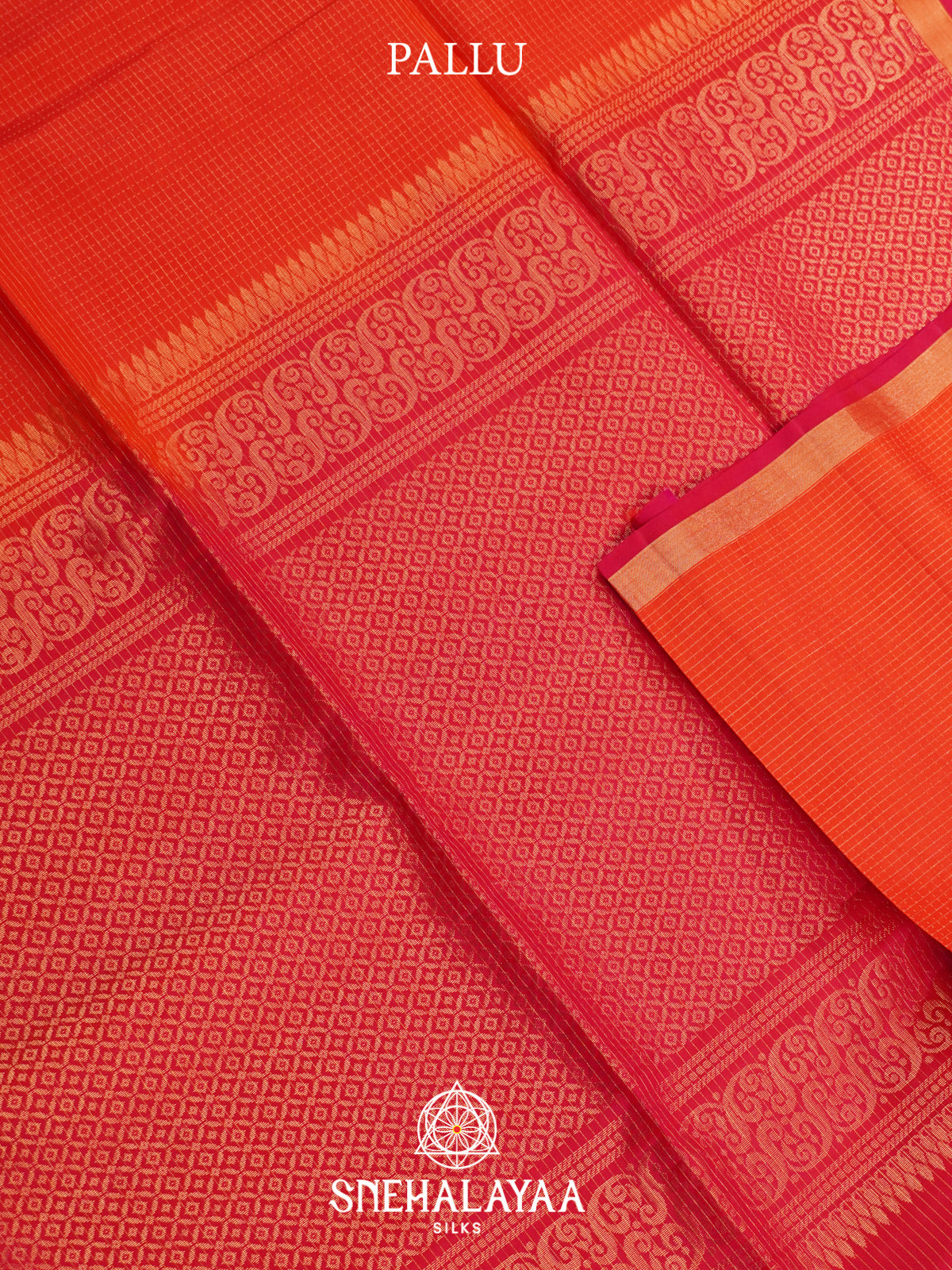Orange Soft Silk Saree