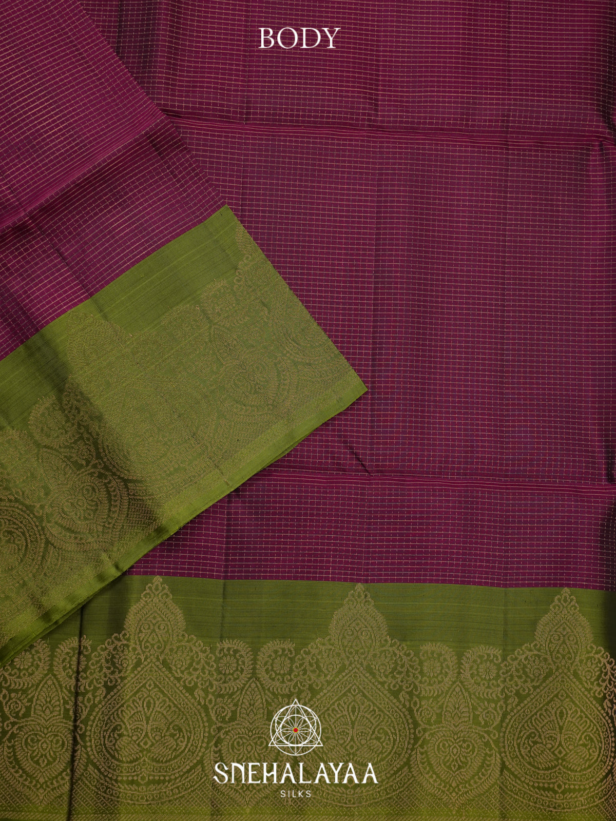 Burgundy Soft Silk Saree
