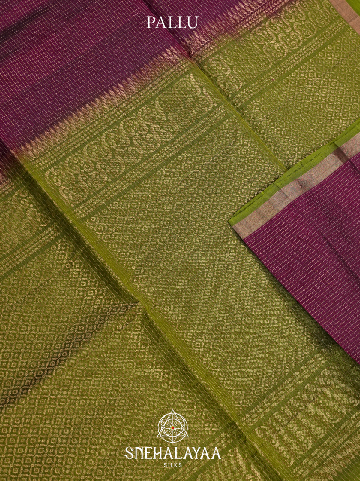 Burgundy Soft Silk Saree
