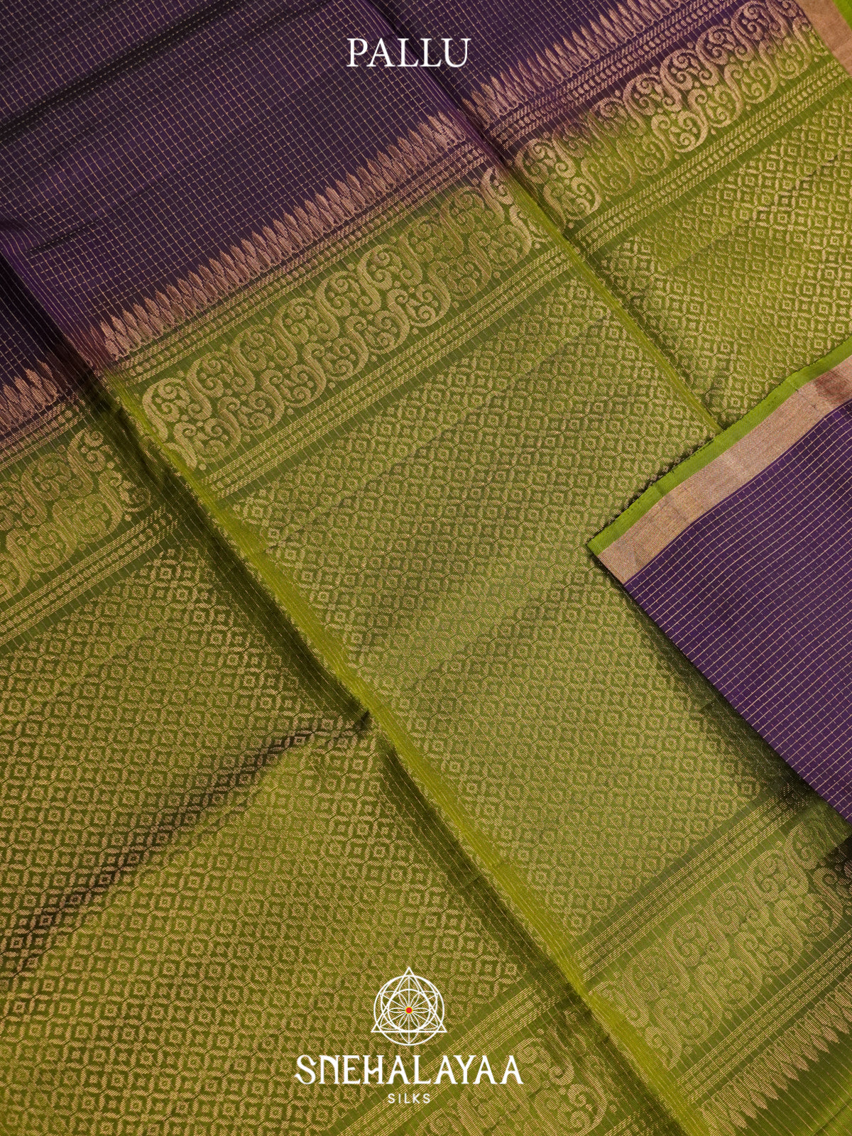 Purple Soft Silk Saree