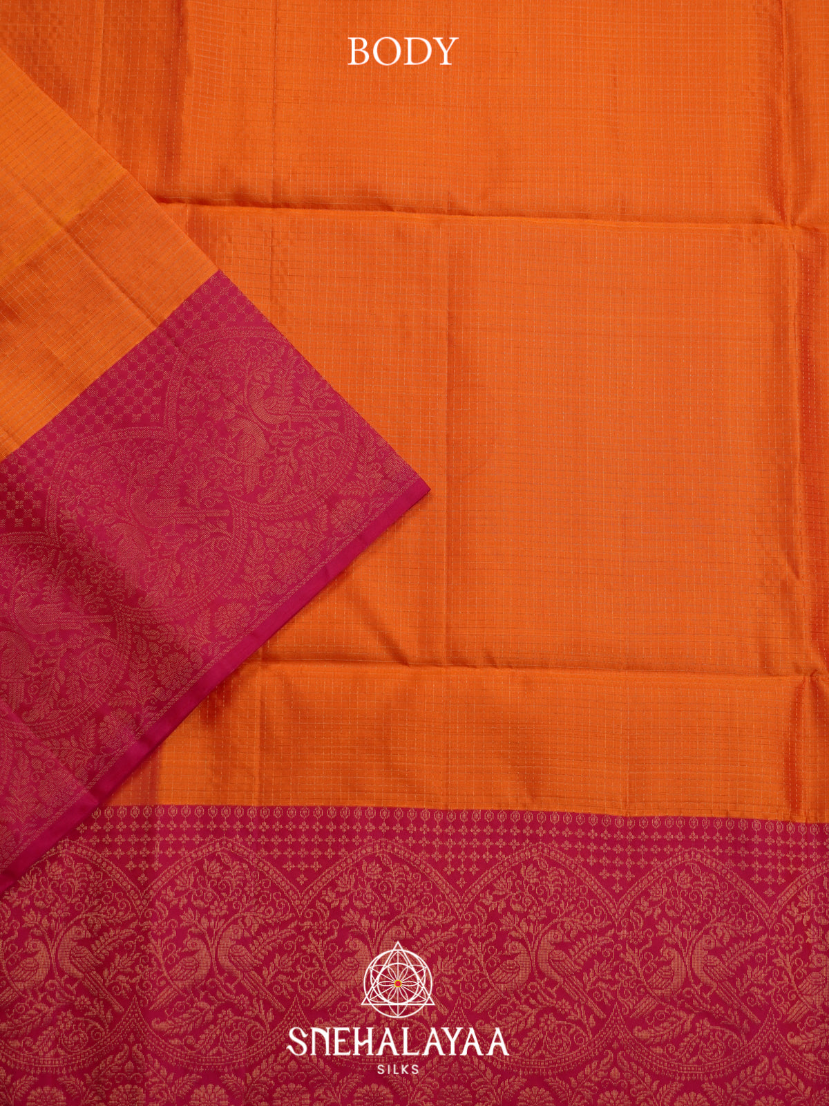 Orange Soft Silk Saree