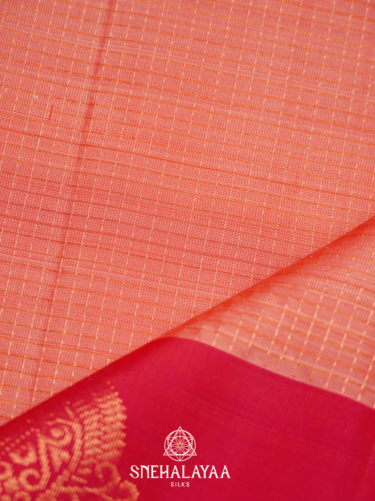 Peach Soft Silk Saree