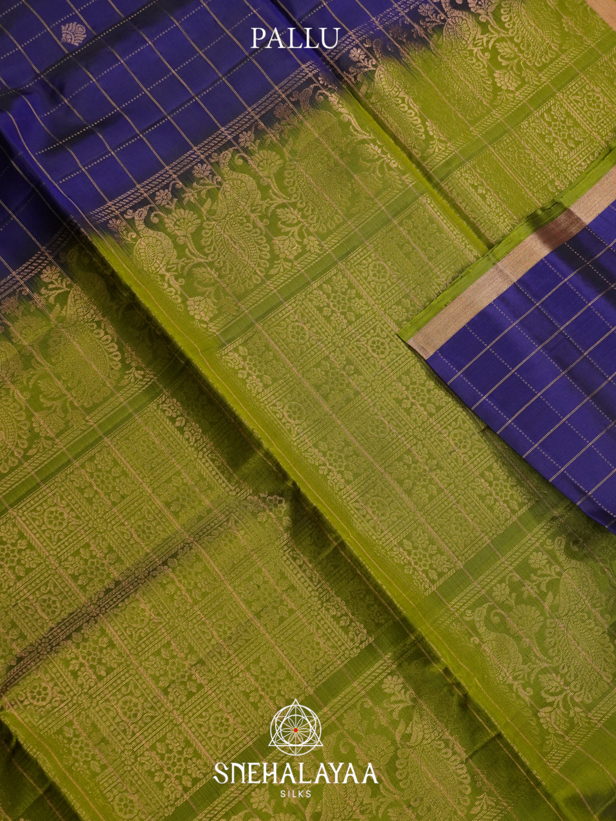 Royal Blue Soft Silk Saree
