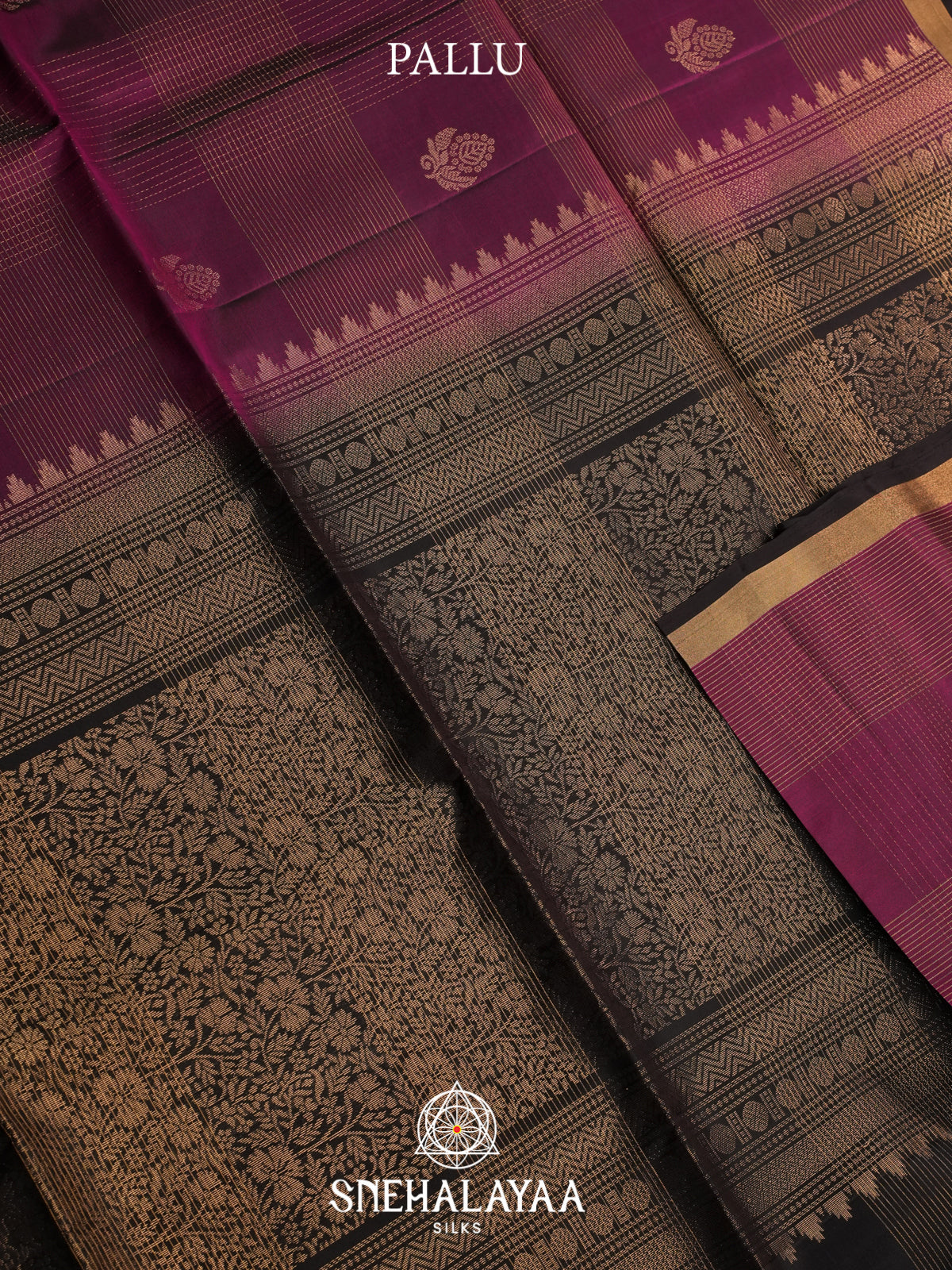 Magenta Soft Silk Saree