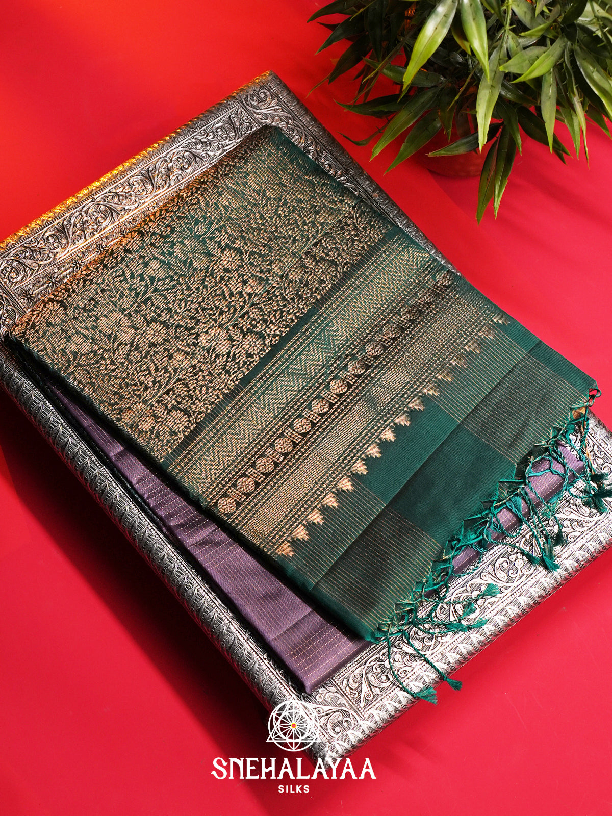 Lavender Soft Silk Saree