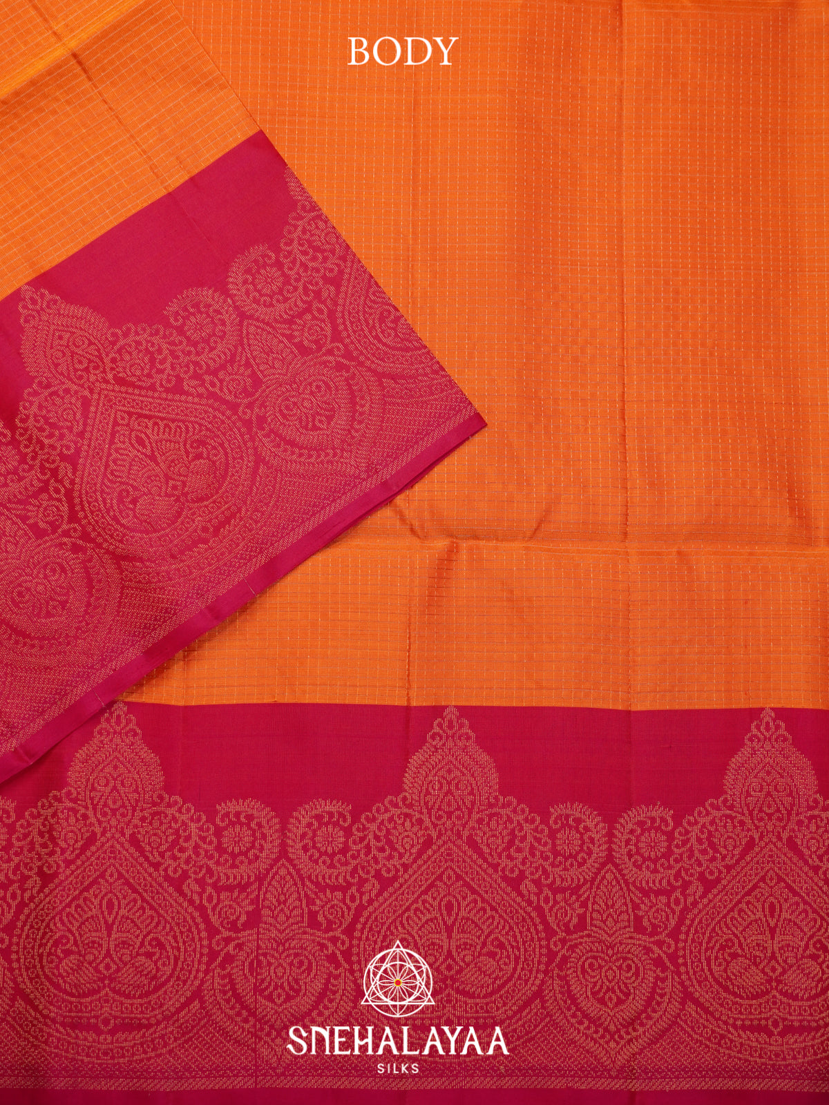 Orange Soft Silk Saree