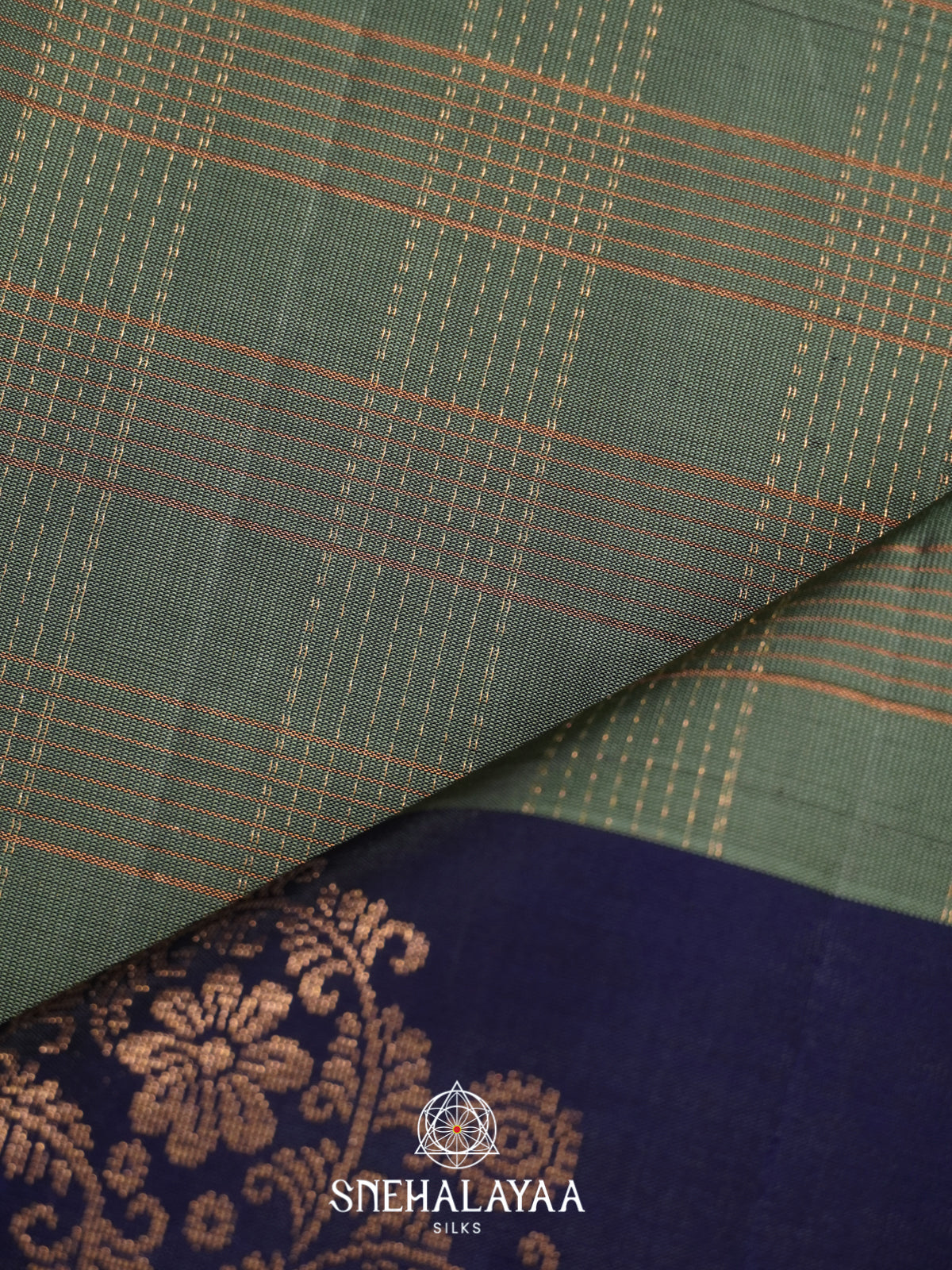 Sage Green Soft Silk Saree
